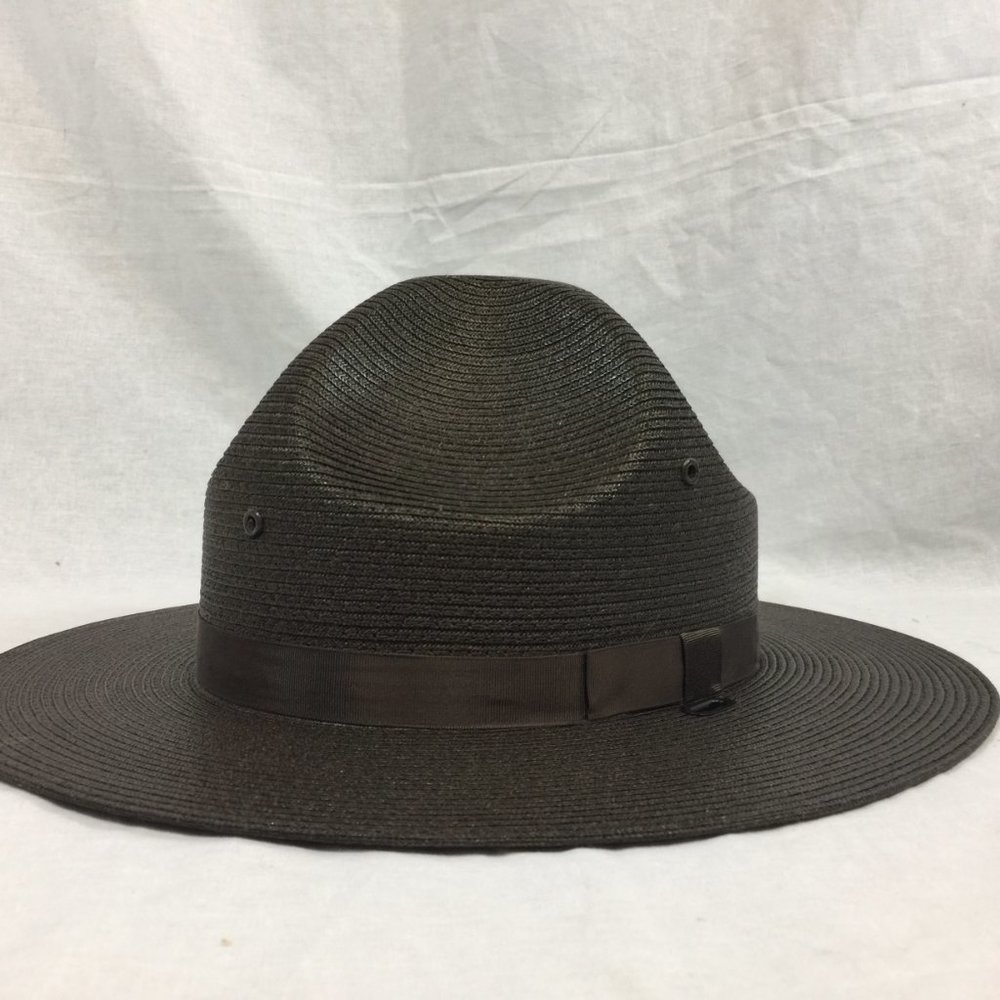 Stratton Hat Straw Brown 7 3/8  Trooper Police - Picture 2 of 14